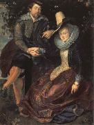 Peter Paul Rubens Self-Portrait with his Wife,Isabella Brant Sweden oil painting artist